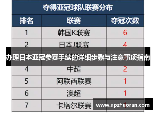 办理日本亚冠参赛手续的详细步骤与注意事项指南